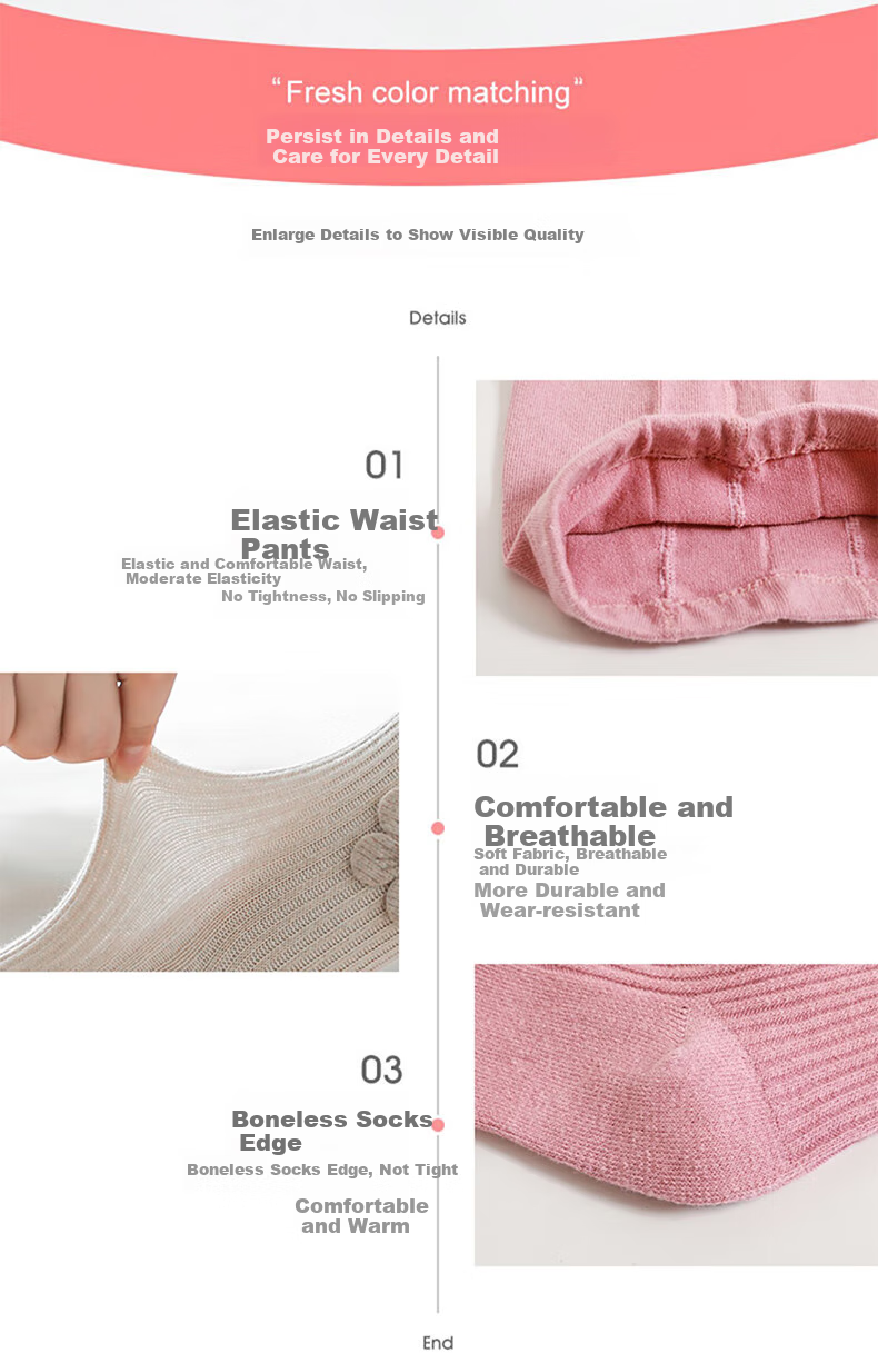 LangSha Baby Leggings for Spring And Autumn, Cotton Socks, Big PP Children's Outdoor Thin Style, Baby Onesie Stylish Girls' Tights 8