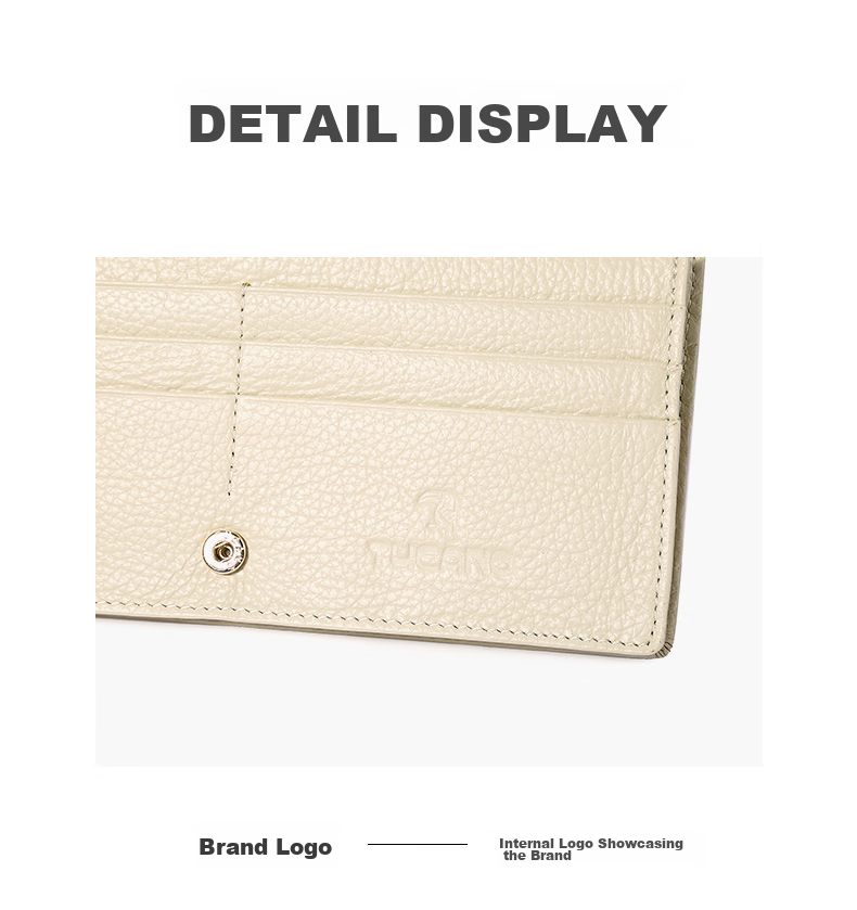 TUCANO Women's Wallet, Top-Grain Leather, Long-Style Purse with Multiple Card Slots, Practical Birthday Gift for Wife on May 20 15