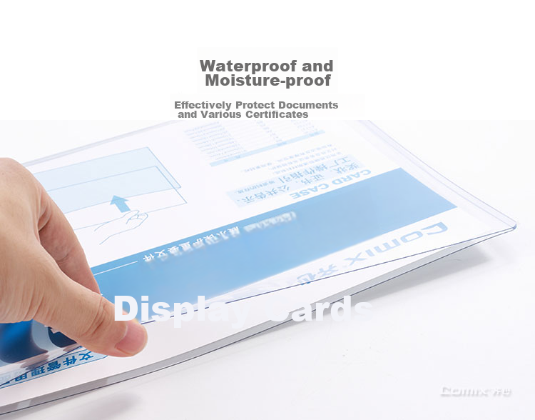 COMIX Easy-To Card Holder A3 Transparent Hard Case Business License Original Protection Sleeve A1739 5