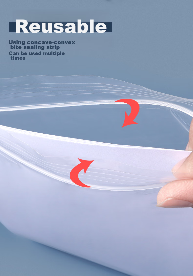 SIMAA 100 Transparent Self-Sealing Bags, 275*160mm, Receipt Storage, Invoice Bags, Self-Sealing PE Moisture-Proof Bags, 6751 3