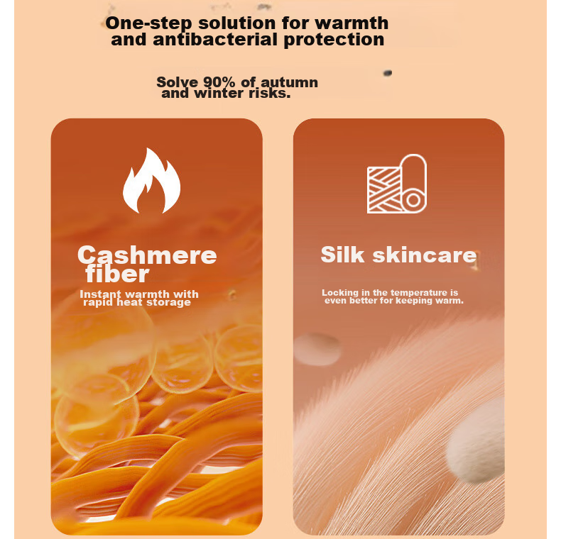 LangSha Thermal Underwear for Men [26 Autumn And Winter New Product], Fleece-Lined Thickened German Wool Heat-Generating Wool Silk Knee Protection Lamb Wool Cotton Pants 10