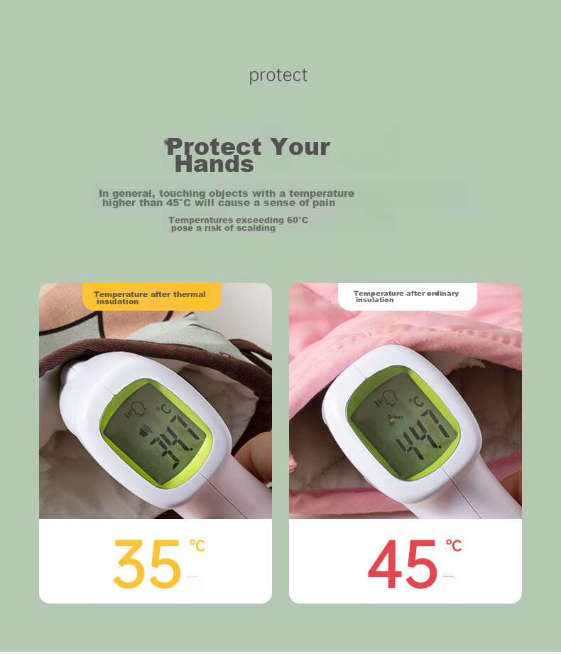 Mohuanchufang Heat-Resistant Gloves, Thick Oven Gloves, Insulated Gloves, Microwave Oven Heat Protection Gloves, Kitchen Baking Gloves, 2 Pieces 16