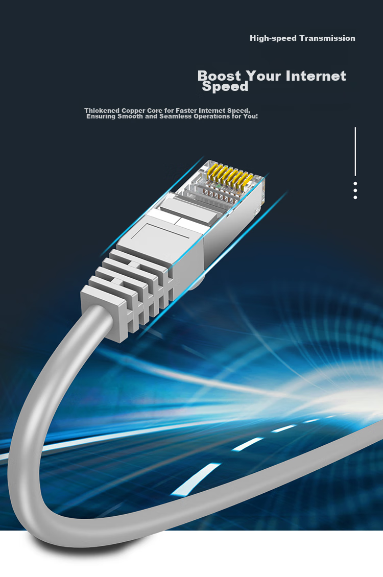 MAXCENT CAT6 Gigabit Shielded Twisted Pair Ethernet Cable, Broadband Connection Wire for Engineering And Home Installation, Finished Network Patch Cord, 20 Meters MC6-20P 3