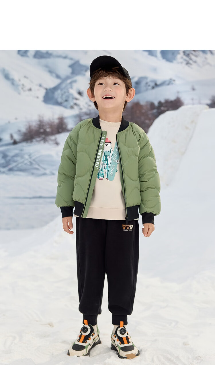 BALABALA Children's down Jacket, Boys And Girls Winter Coat, Short Style for Kids And Teens, 24107214 13