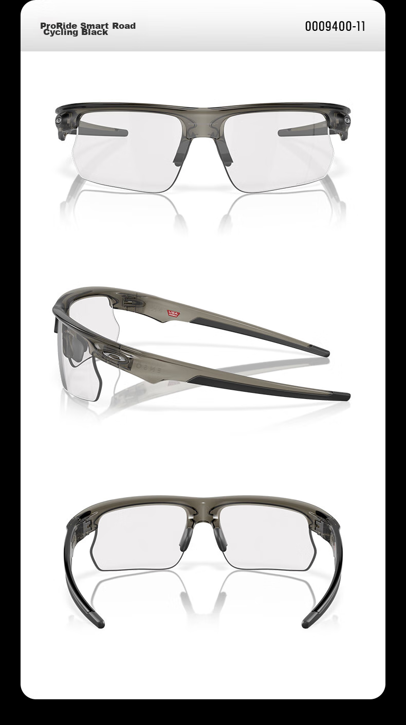 OAKLEY Outdoor Sports Sunglasses for Men And Women, BISPHAERA 0OO9400, Spectrum Smart Black-02 11