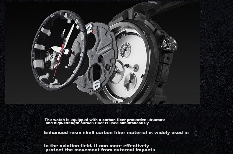 Casio Watch, G-SHOCK Aviation Series Shockproof And Water-Resistant Sports Watch, Gift for Boyfriend, GR-B300 7
