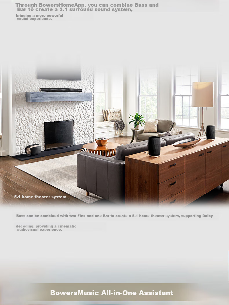 Baohuaweijian Formation Bass Wireless Bluetooth Home Subwoofer Speaker B&W Home Theater HIFI Active Subwoofer Speaker Gift for World Cup 12