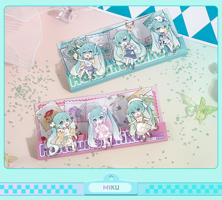 GuangBo Future Acrylic Journal Clips Stationery, Small Clip for Receipts And Bookmarks, Snack Clip for Anime Fans, 3 Green CY997043-A 6
