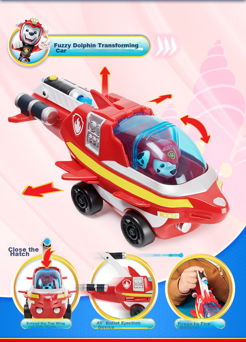 PAW PATROL Boys Girls Toy Cars Birthday Gift Children's Small Rock Construction Family Small Rock Excavator Bulldozer 10