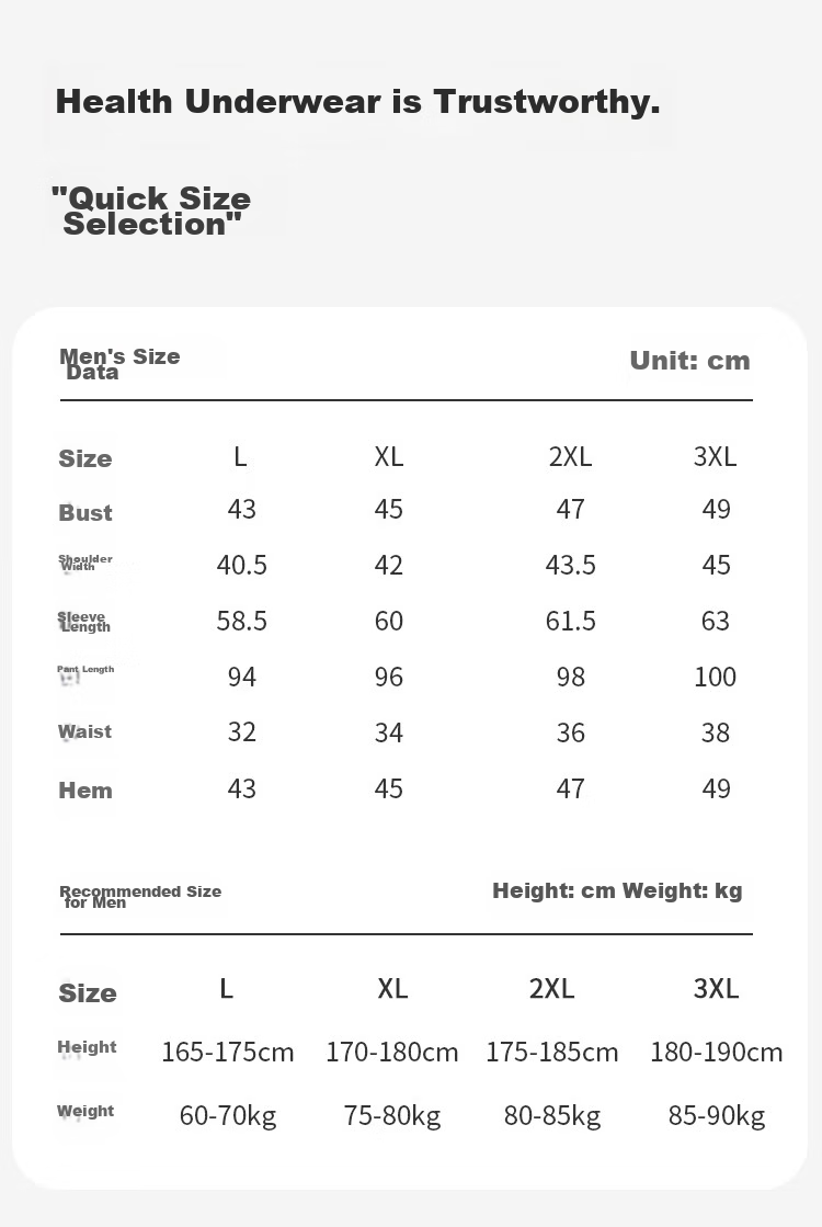 MiiOW Modal Men's Thermal Underwear Set, Autumn Thermal Top And Bottom, Fleece-Lined Thick Warm Undergarments 29