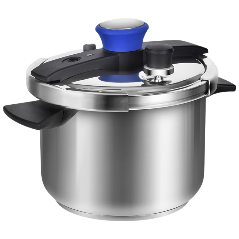 Shuangxi Pressure Cooker, 304 Stainless Steel, Compatible with Gas And Induction Stoves, Household Use, Explosion-Proof, One-Handed Opening/closing, 22CM/4L