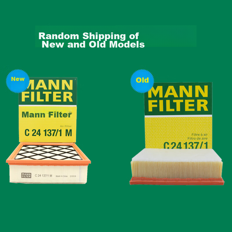 MANNFILTER Air Filter Element C24137/1M, Volvo S40 S60 S80 L/XC60 V40 V60 C30 C70 3