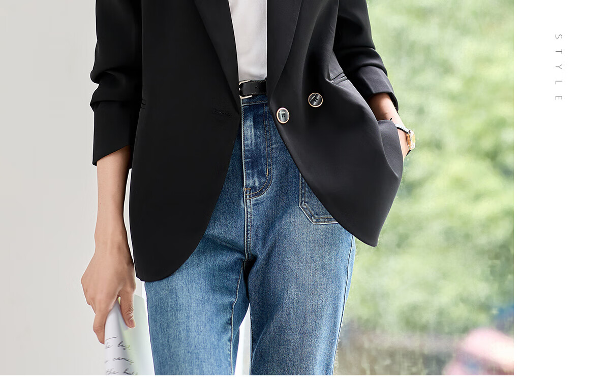 Chushen Spring And Autumn Women's Blazer with Single Button, Elegant And Versatile Office Wear Jacket S143U6006 9