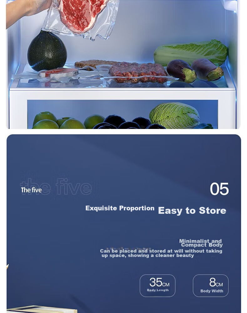 Maomiyoupin Vacuum Sealer, Food Packaging Machine, Bagging Machine, Plastic Sealing Machine, Snack Preservation Dry And Wet Sealing, Small Fully Automatic Compression Tool 16