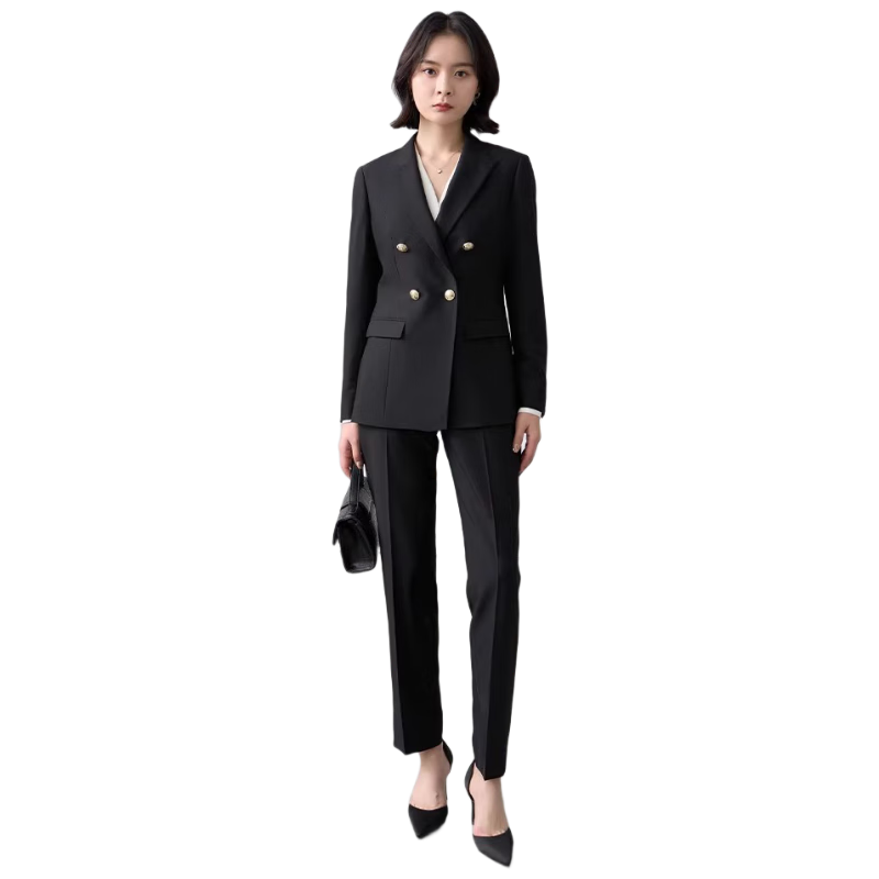 Bodexiaojie Professional Women's Suit Set, Elegant Office Attire for Commuting And Interviews, Stylish Blazer