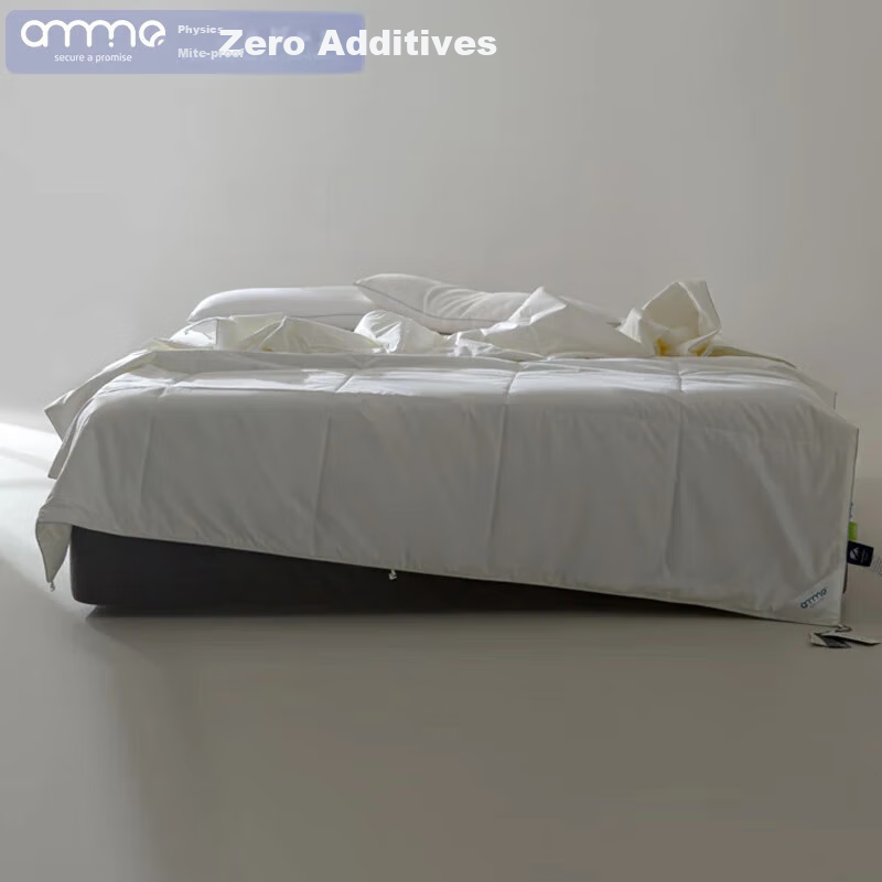 Anmino Anti-Mite Antibacterial Winter Quilt, Class A Pure Cotton Skin-Friendly Fabric, Winter Warmth Dust Mite Protection Comforter, Duvet Insert, 200*230cm
