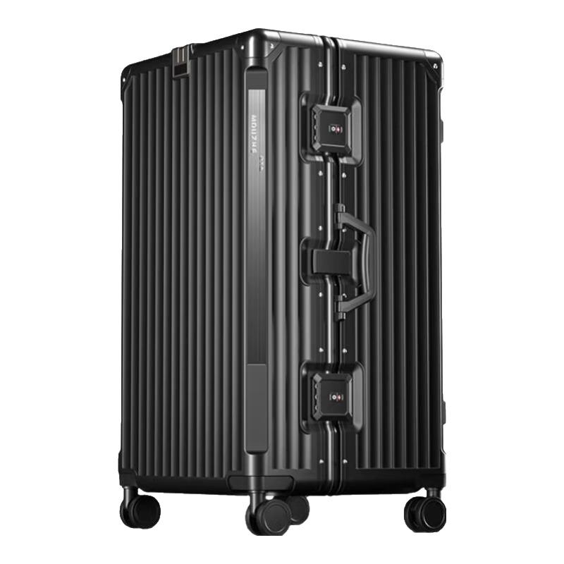 DTA Luggage, Large Capacity Suitcase for Men And Women, Carry-On Trolley Case, Student Password Lock Suitcase, Classic Black, 30 Inches
