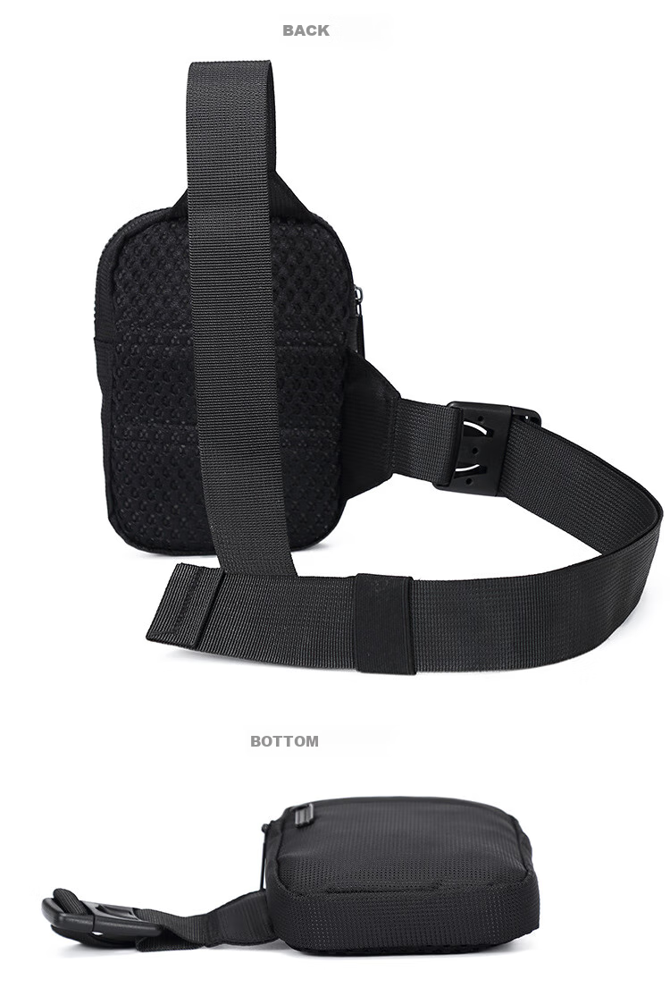 BOSTANTEN Men's Mini Shoulder Crossbody Bag, Student Chest Bag, Waist Pack, Trendy Small Backpack, Functional Bag for Men's Cycling, Phone Pouch 7