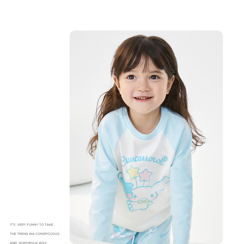 BALABALA Children's Pajama Set, Autumn Girls' Loungewear, Suitable for Going Out [HelloKitty IP] 209325171002 40