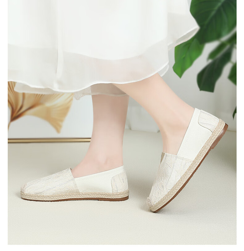 BUSHEYUAN Casual Women's Shoes Middle-aged and Elderly Mom Shoes Comfortable Breathable Old Beijing Cloth Shoes Women 510-7097 Black Size 37 5