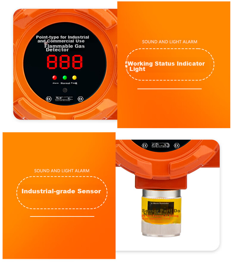 LFang GY-LF Gas Alarm, Commercial Use for Restaurants, Gas Cylinder, LPG Industrial Propane Detector 8