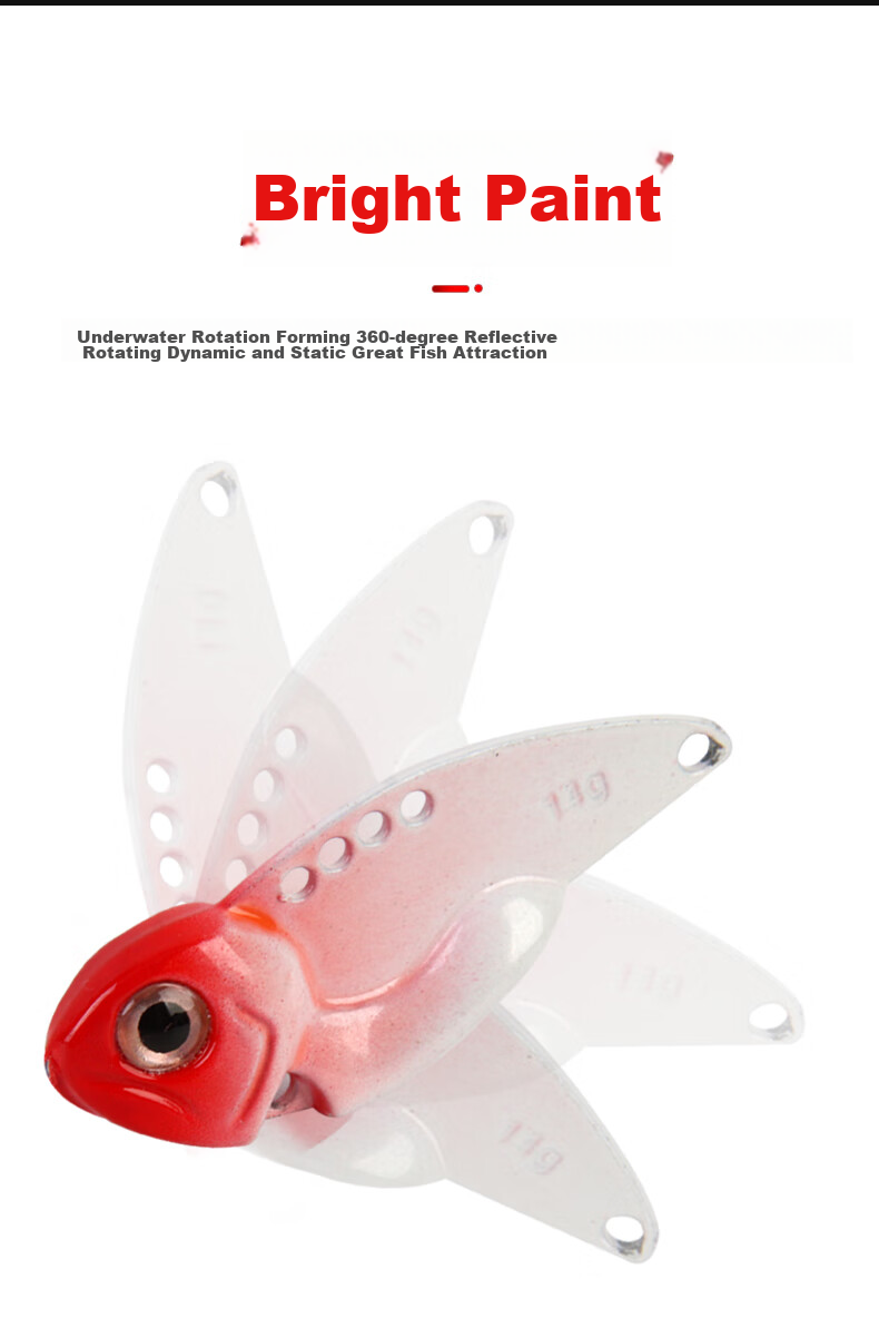 Xionghuo Lure VIB Metal Bait Full Swimming Layer 10g Small Iron Plate for Freshwater Bass And Catfish Artificial Bait 7