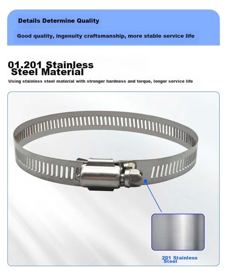 Minhongshi Camera Clamp Bracket, Full Steel Clamp, Stainless Steel Hose Clamp, Electrical Wire Pole Clamp, Stainless Steel Pipe Clamp Ring, Diameter 400MM 2