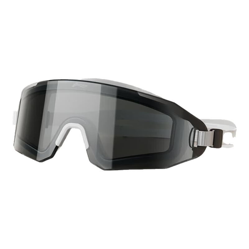 Li-Ning Swimming Goggles, High-Definition Anti-Fog Large Frame Swim Glasses, Unisex Fashion Diving Goggles for Adults, Model 5368 Black And White, 150 Degrees