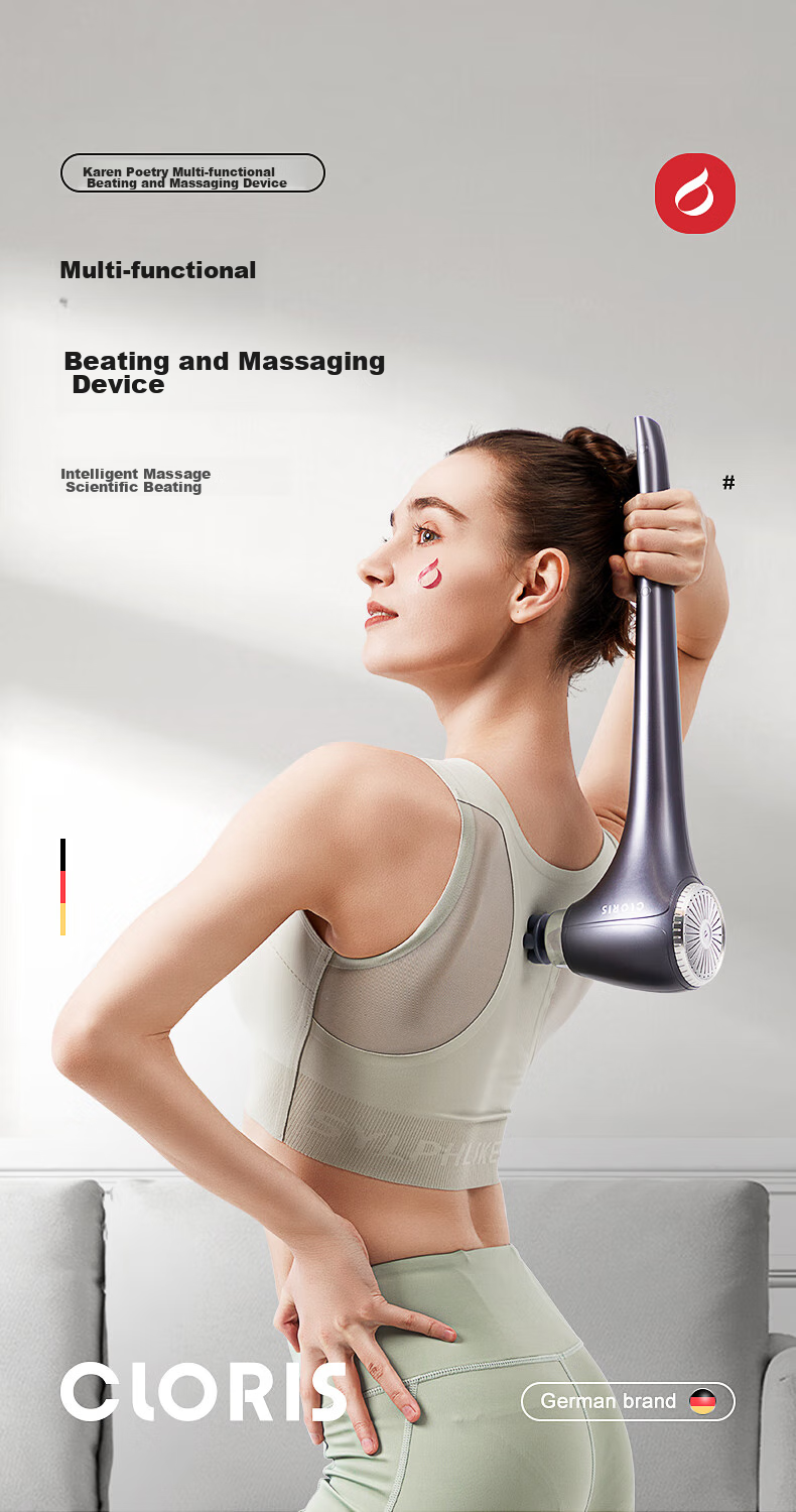 CLORIS German Cervical Massager Shoulder And Neck Massager Handheld Vibration Massage Hammer Full Body Massager Birthday Gift for Wife, Gift for Parents G23A 8