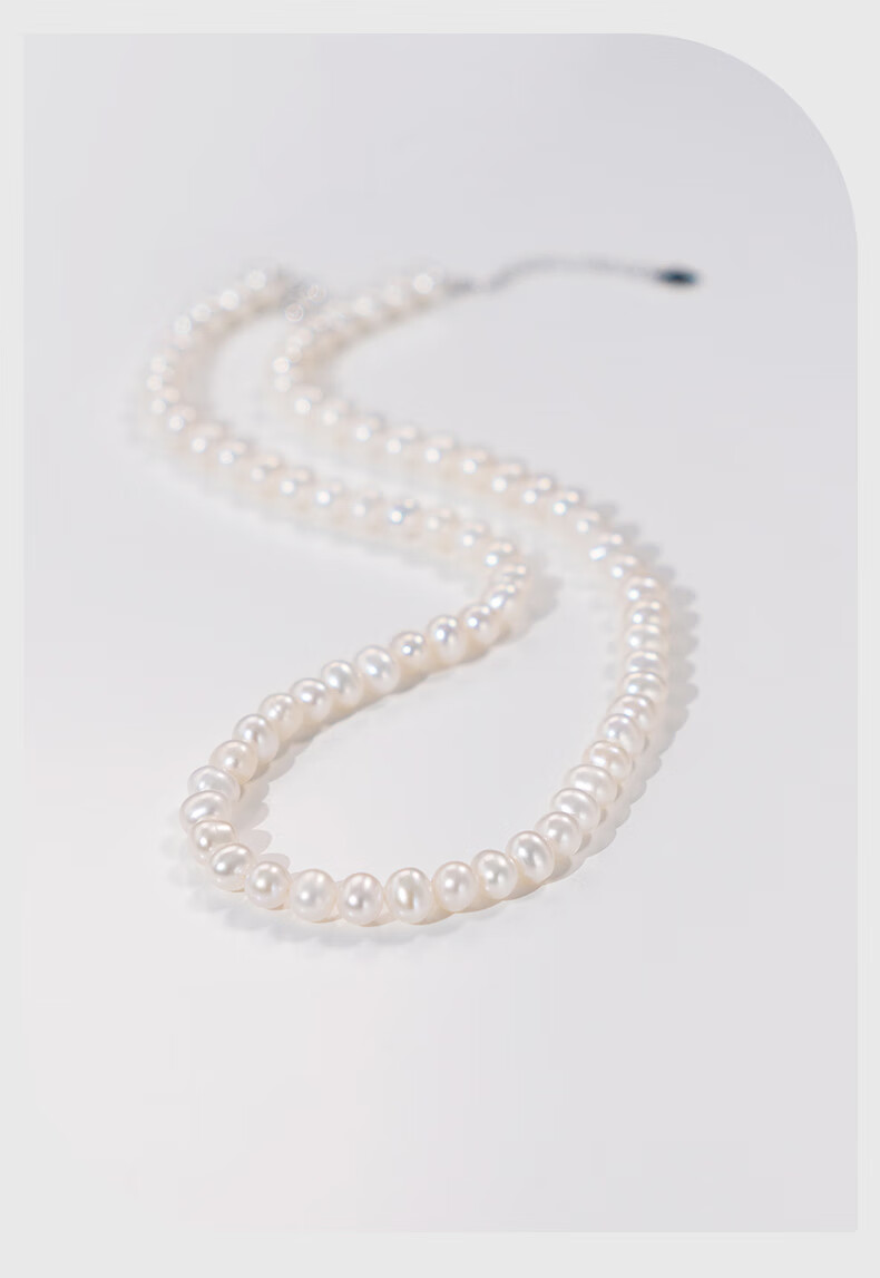 Hrfly White Pearl Necklace, Collarbone Chain, Baby Bead Jewelry Gift for Women, Girlfriend, Wife, Teacher's Day Birthday Gift Box 7