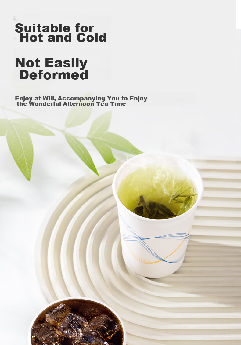 Deli [Lowest Price Online] Disposable Paper Cups, 100 Thick Cups for Office And Home Use, Business Insulated Beverage Water Cups 10