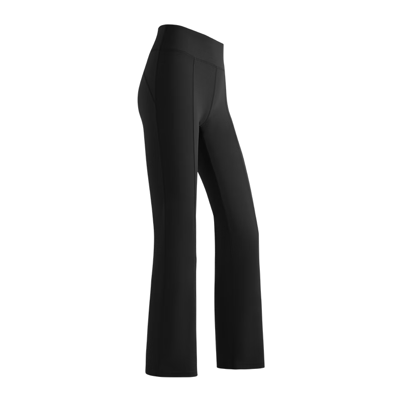 361° High-Waisted Butt-Lifting Slimming Leggings for Women, Fitness Dance Wide-Leg Naked Yoga Pants, Black, Size S