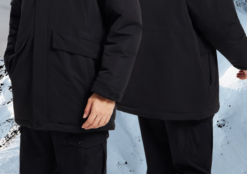 CAMEL Workwear down Jacket, Mid-Length, White Duck Down, Collar, Casual Sports Thickened Coat, Winter Season, M13CAKI038A 26