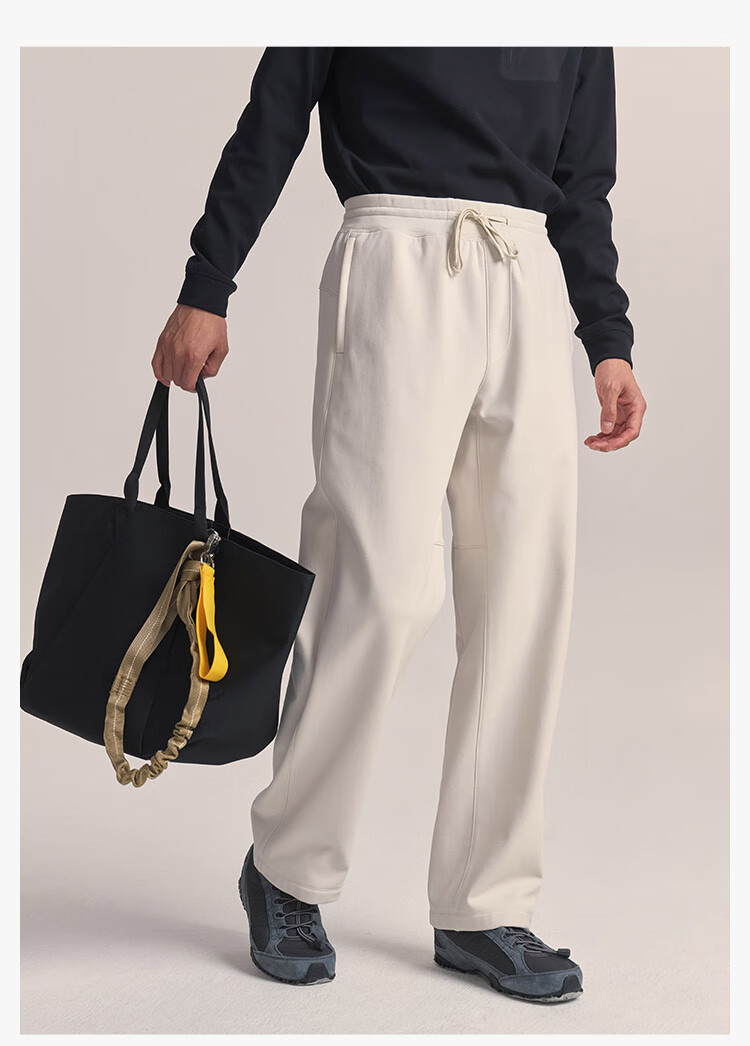 JD Original F4 Series Fleece Pants, High-Elastic Fleece-Lined Trousers for Women, Winter New Year Clothing, Cream Color, Size S 8
