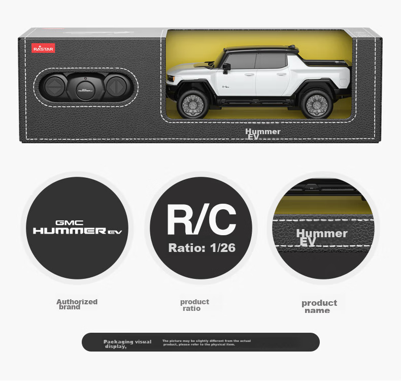 Rastar Remote Control Car (Rastar) 1:26 Hummer Remote Control Toy Car, Boys' Toy, Dragon Boat Festival Gift, 93100 Orange 14