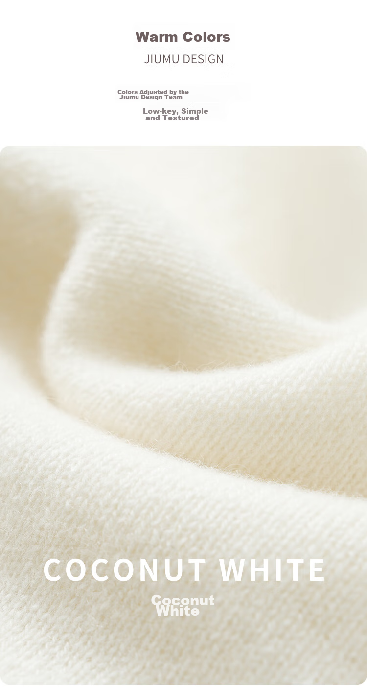 JIUMU 100% Cashmere Warm Neck Gaiter for Women, Autumn And Winter Thickened Cold Protection Neck Warmer, Winter Outdoor Scarf for Wome 10