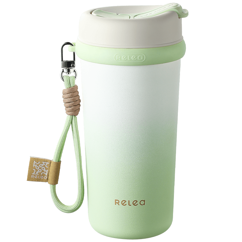 RELEA Insulated Mug for Women, Large Capacity Stylish Coffee Cup, 316L Stainless Steel Student Tumbler, Birthday Gift