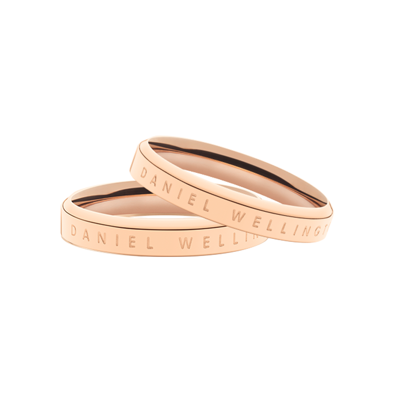 Daniel Wellington DW Couple Rings Classic Rose Gold 54+60 Couple Rings 018+021 [520 Gift for Girlfriend]