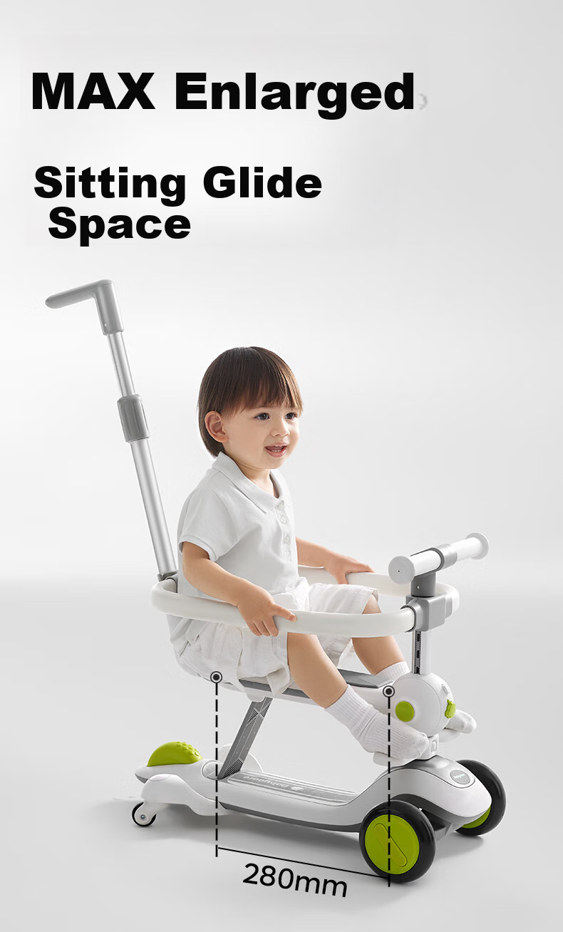 Babycare Children's Scooter for Ages 1-3 Multifunctional Baby Walker Ride-On Toy Birthday Gift, Light Purple 6