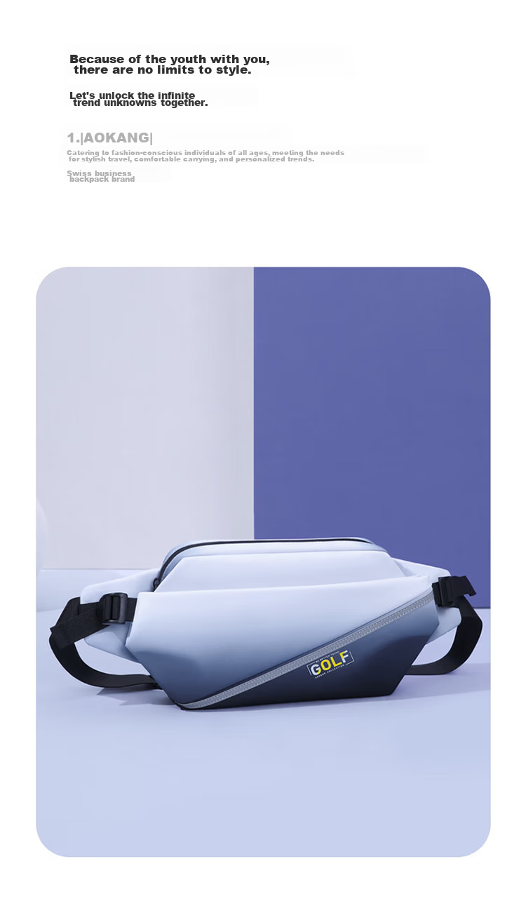 GOLF Trendy Crossbody Bag for Men, Gradient Color Shoulder Bag, Outdoor Sports Waist Pack, Men's Phone Bag, Ink Wash 13