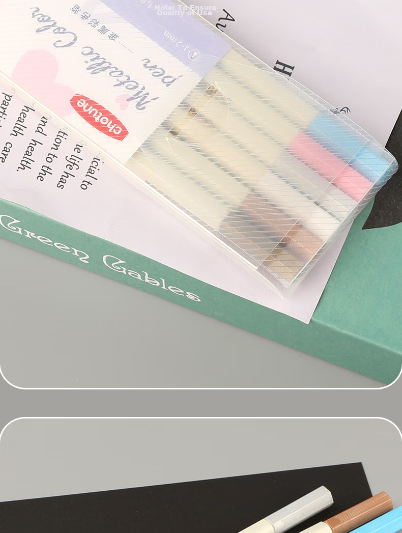 Surada Watercolor Markers, Metal Pens, Metallic Color Pens for Greeting Cards And Black Card Paper, Highlighters, Drawing Pens, Enamel Stamp Ink, Guka Journal Markers, Photo Album Pens, 6-Color Set DIY166, Sketching, Marker Painting 14