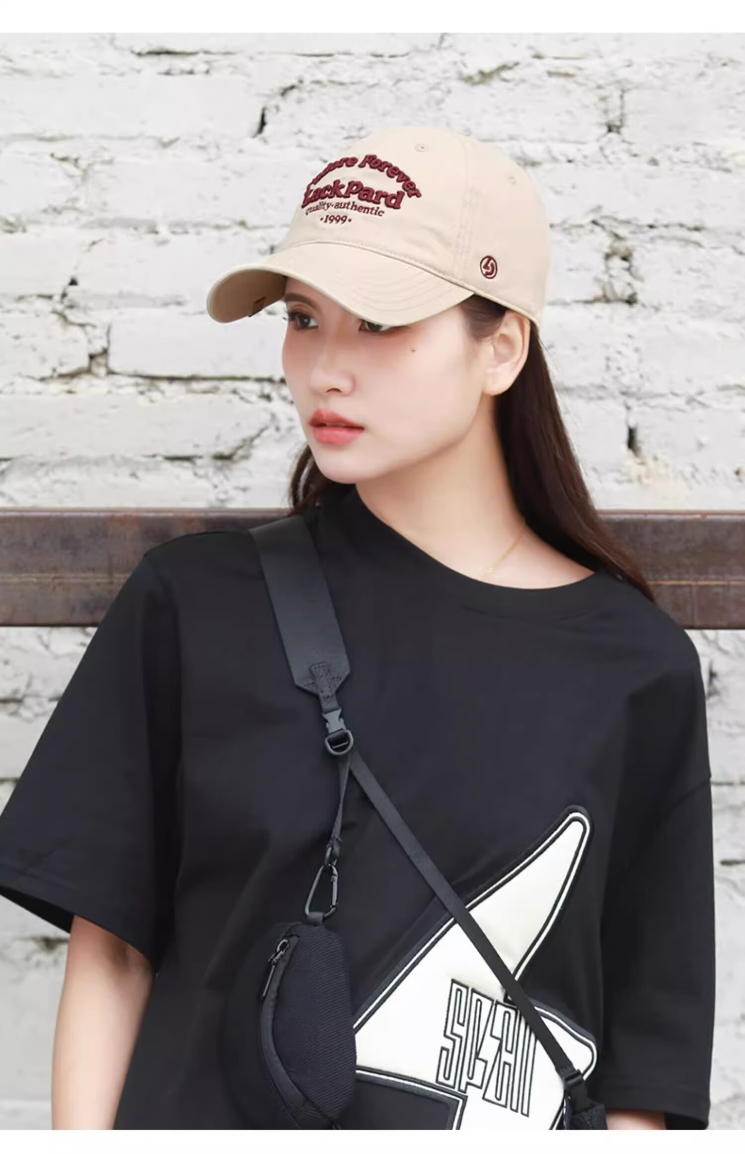 LACKPARD Women's Korean Style New Elastic Baseball Cap High-End Versatile Black Sunshade Hat 8
