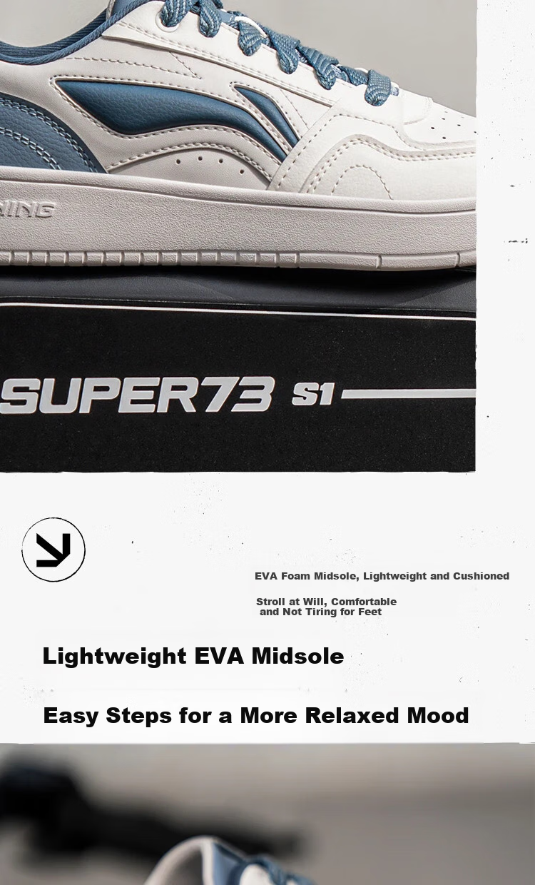 Li-Ning Yuanbao 2 Men's Shoes, Lightweight Casual Classic Fashionable Skateboard Shoes, Soft Cushioning Low-Top Versatile Men's Sneakers 9