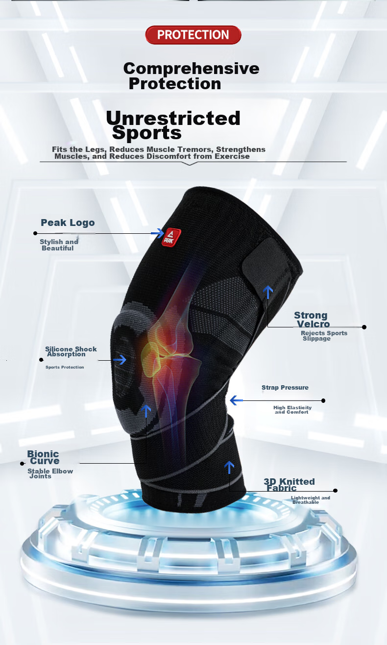 PEAK Knee Brace for Sports, Running, Basketball, Meniscus Protection, Patellar Strap for Men And Women, Hiking, Badminton Knee Support, Size XL 4