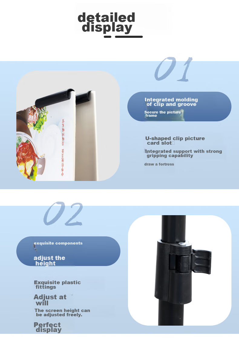 Touch Fish Adjustable Triangular Display Stand KT Board Advertising Poster Stand Wedding Photo Roll-Up Banner Hanging Picture Stand Standard Triangular Exhibition Stand 5