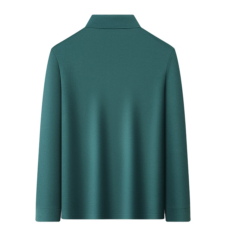 MONTAGUT [Soft Cotton Comfort & Crisp Skin-Friendly] Spring Casual Simple Long-Sleeve Polo Shirt Men's T-Shirt JG Gray-Blue 2XL 12