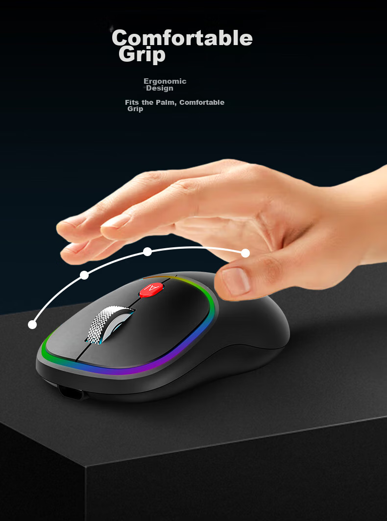 D.ROB Intelligent AI Mouse, 1200mAh Long-Lasting Wireless Silent Mouse, Ergonomic Type-C Rechargeable Office Mouse (Equipped with DeepSeek), D202 Black 17