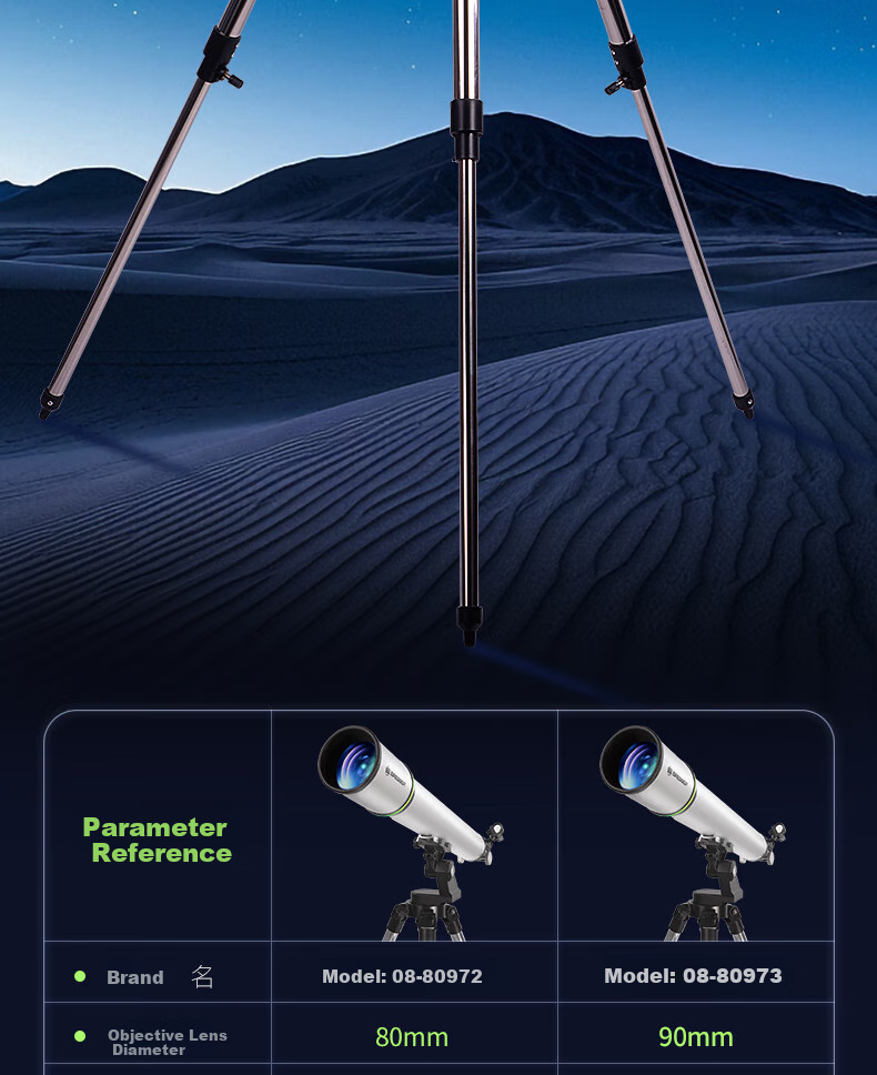 Bresser Astronomical Telescope, Professional-Grade High Magnification, High Definition, for Children, Boys And Girls, Beginner Stargazing, Scenic Viewing, New Year Gift 12