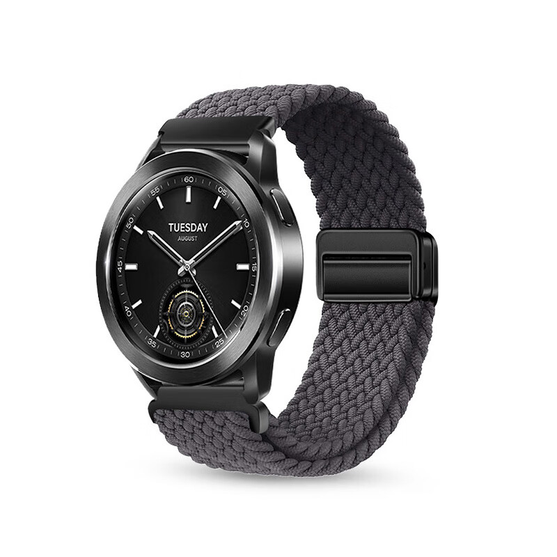 Watchbond Compatible with Xiaomi Watch 5 Strap, S5/S4/S3 Magnetic Buckle, S4 Sports Braided Loop, Sports Version S1 Pro Smart Sports S2 Braided Men's Wristband