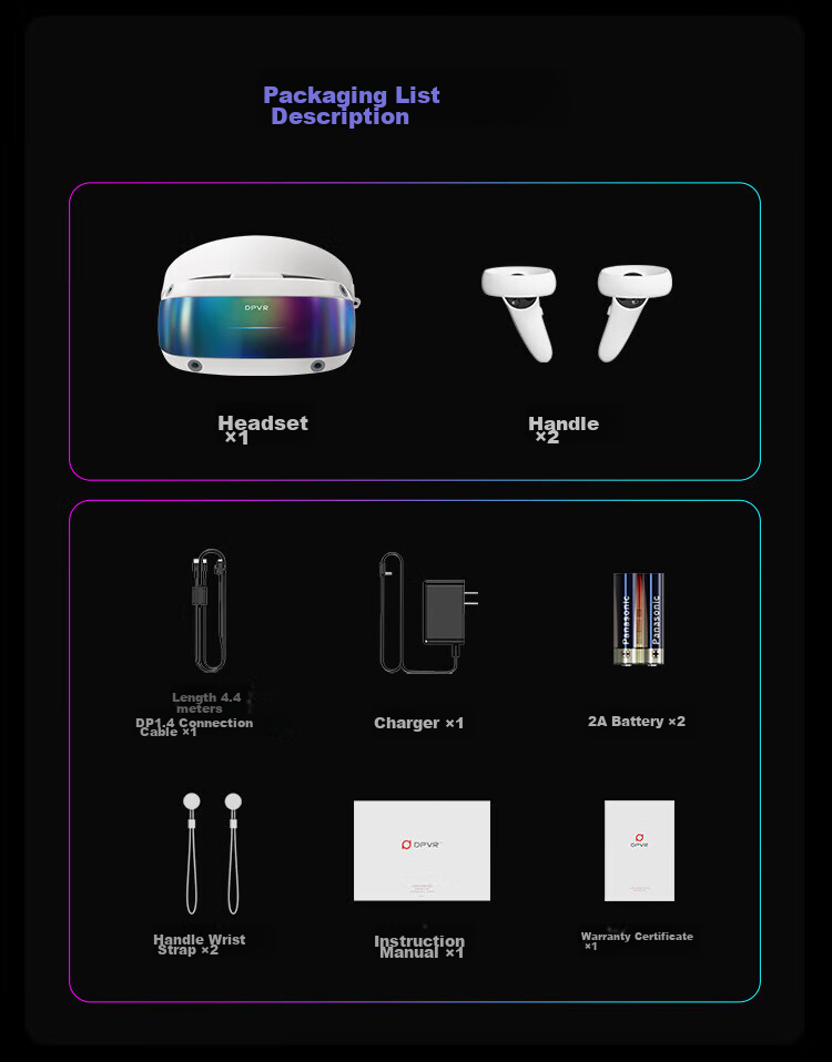DPVR E4 Performance Edition, PCVR Headset, Smart Glasses, Compatible with Thousands of Steam Games, Alternative to Vision Pro, 3D Viewing, Play Black Myth: Wukong, Not A Standalone AR Device 24